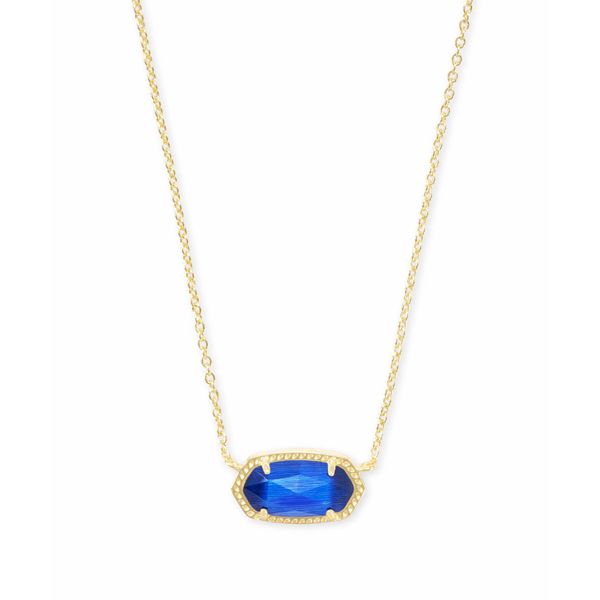 Elisa Gold Cobalt Cats Eye Necklace Kiefer Jewelers Lutz, FL