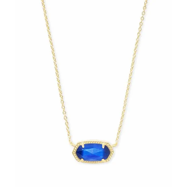 Elisa Gold Cobalt Cats Eye Necklace Kiefer Jewelers Lutz, FL