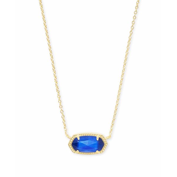 Elisa Gold Cobalt Cats Eye Necklace Kiefer Jewelers Lutz, FL