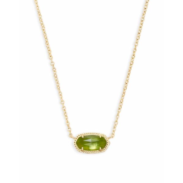 Elisa Gold Peridot Illusion Necklace Kiefer Jewelers Lutz, FL