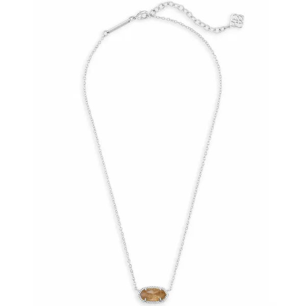 Kendra Scott Elisa Silver Pendant Necklace in Citrine Image 2 Kiefer Jewelers Lutz, FL