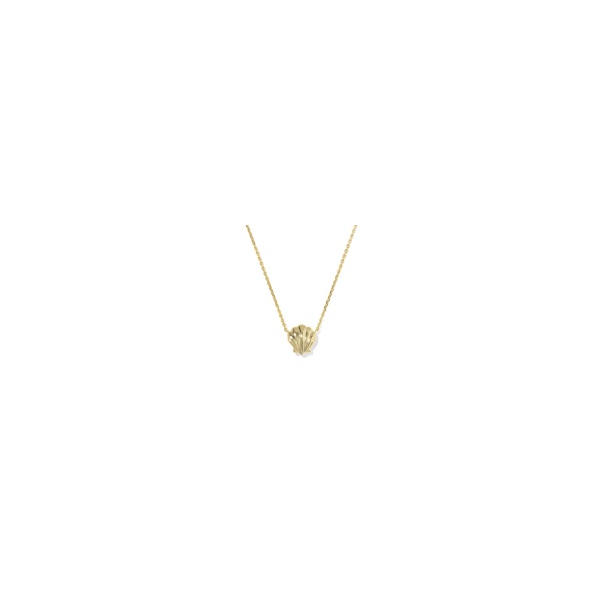 Brynne Gold Shell Short Pendant Necklace with Purple Iridescent Abalone Illusion by Kendra Scott Image 2 Kiefer Jewelers Lutz, FL