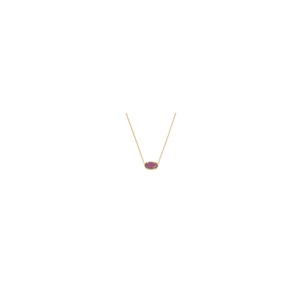 Elisa Gold with Dark Lavender Kyocera Opal Necklace by Kendra Scott Kiefer Jewelers Lutz, FL
