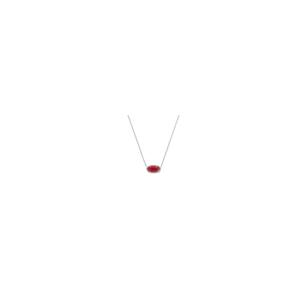 Elisa Silver with Red Kyocera Opal Necklace by Kendra Scott Kiefer Jewelers Lutz, FL