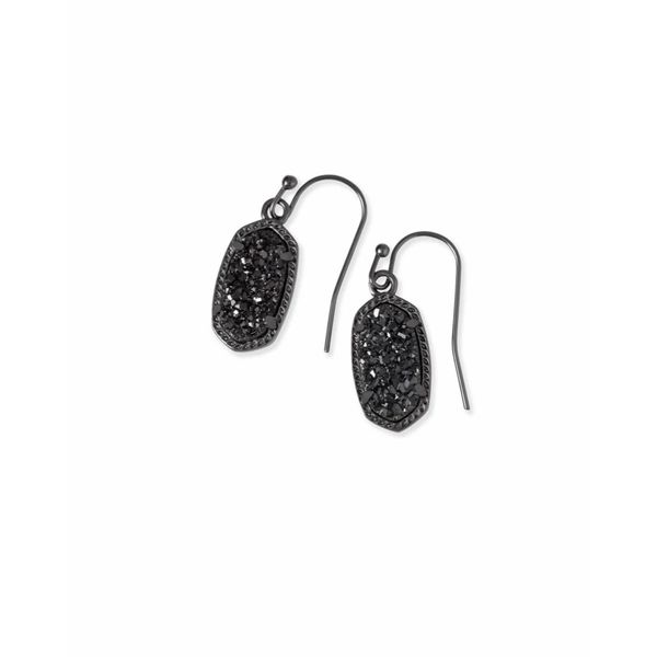 Kendra Scott Lee Gunmetal Drop Earrings in Black Drusy Kiefer Jewelers Lutz, FL