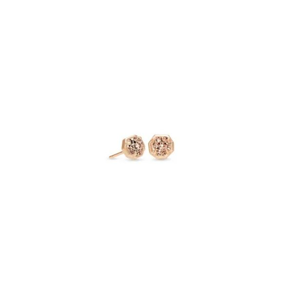 Kendra Scott Nola Rose Gold Drusy Earring Kiefer Jewelers Lutz, FL