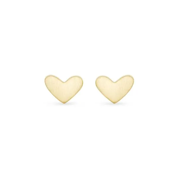Kendra Scott Ari 18K Gold Vermeil Heart Stud Earring Kiefer Jewelers Lutz, FL