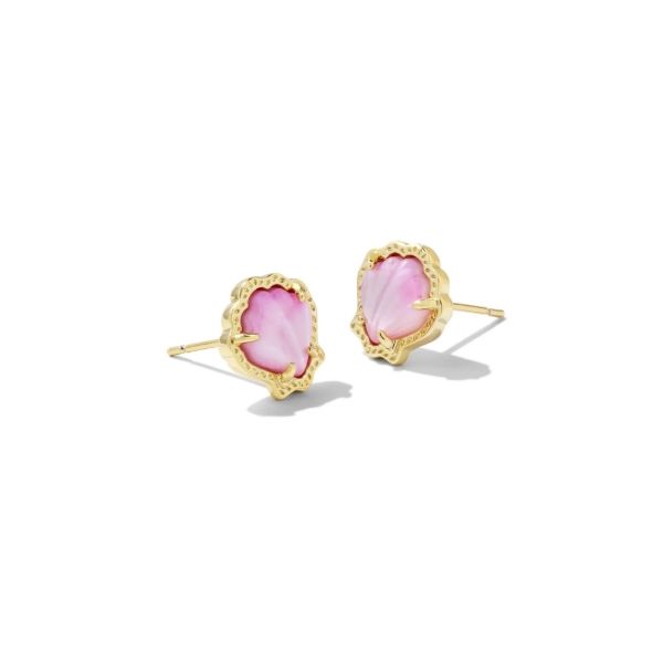 Kendra Scott Gold Brynne Shell Earrings Kiefer Jewelers Lutz, FL