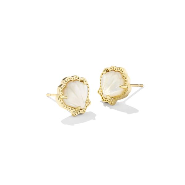Kendra Scott Gold Brynne Shell Earrings Kiefer Jewelers Lutz, FL
