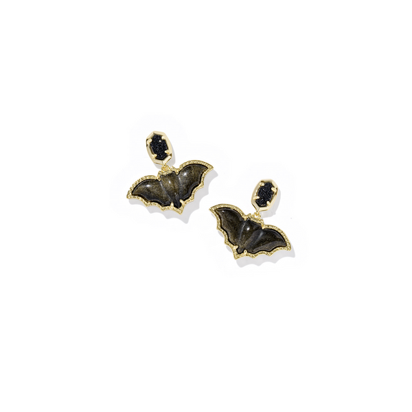 Bat Drop Earrings in Gold and Black Mix by Kendra Scott Kiefer Jewelers Lutz, FL