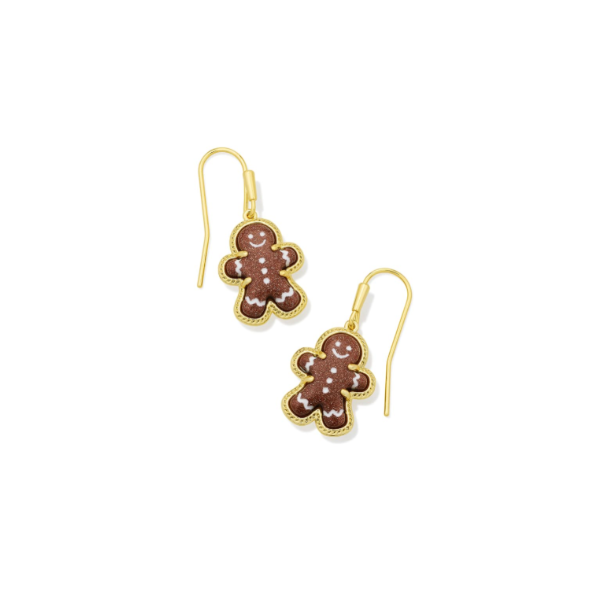 Gingerbread Gold Drop Earrings by Kendra Scott Kiefer Jewelers Lutz, FL