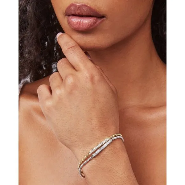 Kendra Scott Addison Gold Stretch Bracelet Image 2 Kiefer Jewelers Lutz, FL