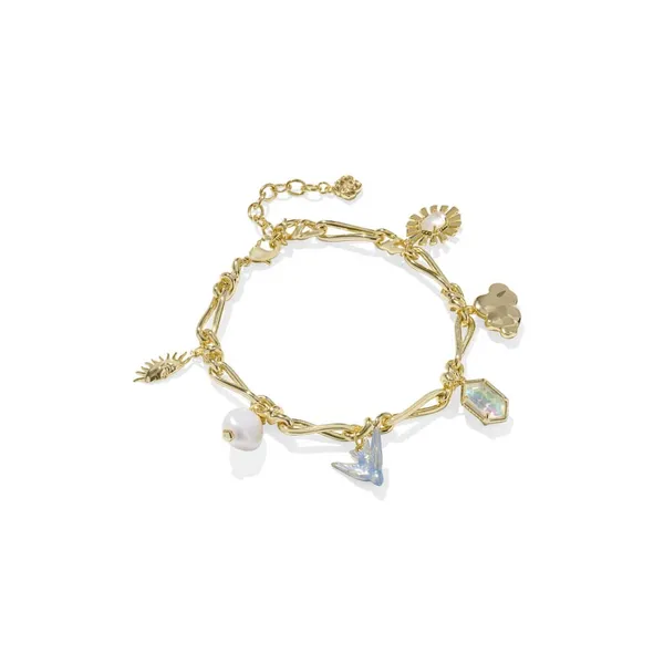Kendra Scott Melody Gold Charm Bracelet in Freshwater Cultured Pearl Kiefer Jewelers Lutz, FL