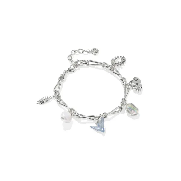 Kendra Scott Melody Silver Charm Bracelet in Freshwater Cultured Pearl Kiefer Jewelers Lutz, FL