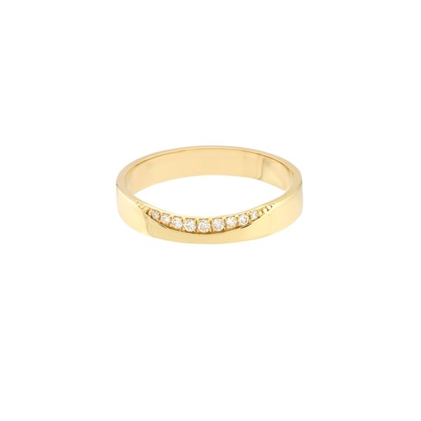 14K Diamond Curved Side Polished Ring Kiefer Jewelers Lutz, FL