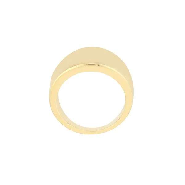 14K Grad Wide Band Plain Surf Ring Image 2 Kiefer Jewelers Lutz, FL