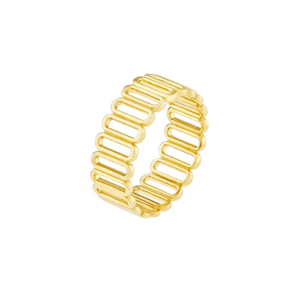 14KY Open Paperclip Link Fashion Ring Image 2 Kiefer Jewelers Lutz, FL