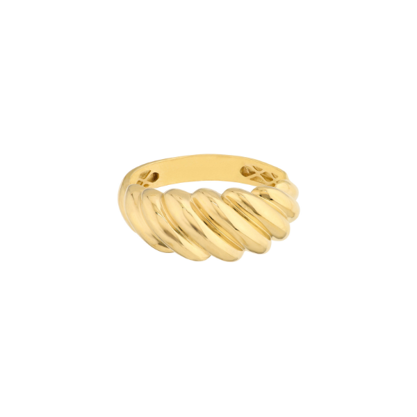 14KY Polished Twist Ribbed Ring Kiefer Jewelers Lutz, FL