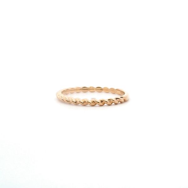 14KY 2MM Rope Stackable Band Image 3 Kiefer Jewelers Lutz, FL