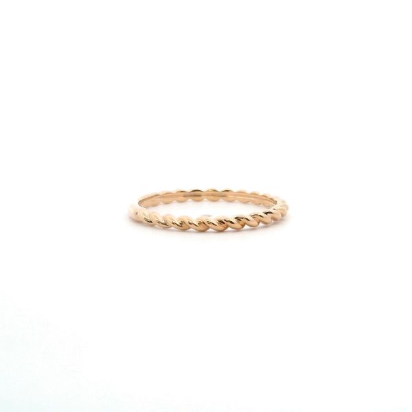 14KY 2MM Rope Stackable Band Image 4 Kiefer Jewelers Lutz, FL