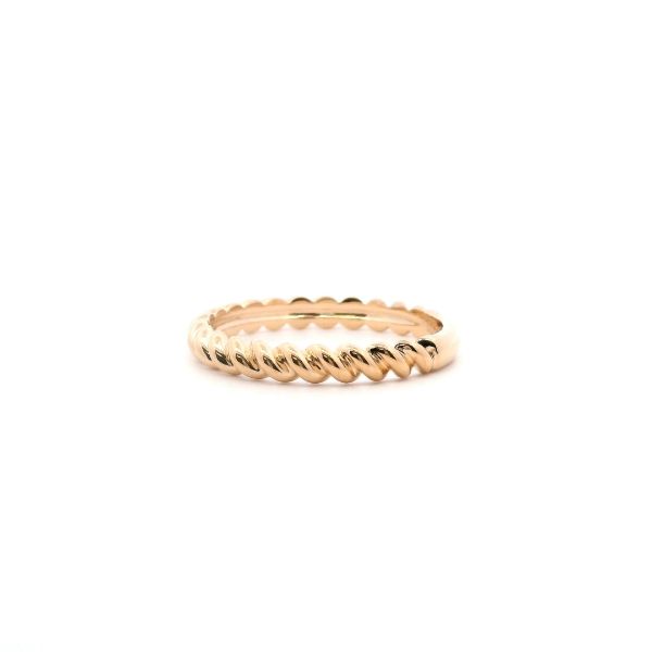 14KY 3MM Rope Stackable Band Image 3 Kiefer Jewelers Lutz, FL