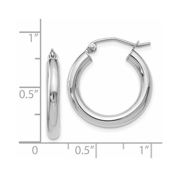 14K XS Hoop Earrings Image 2 Kiefer Jewelers Lutz, FL