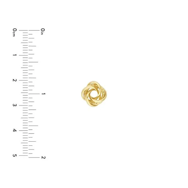 10K Love Knot Earrings Image 4 Kiefer Jewelers Lutz, FL