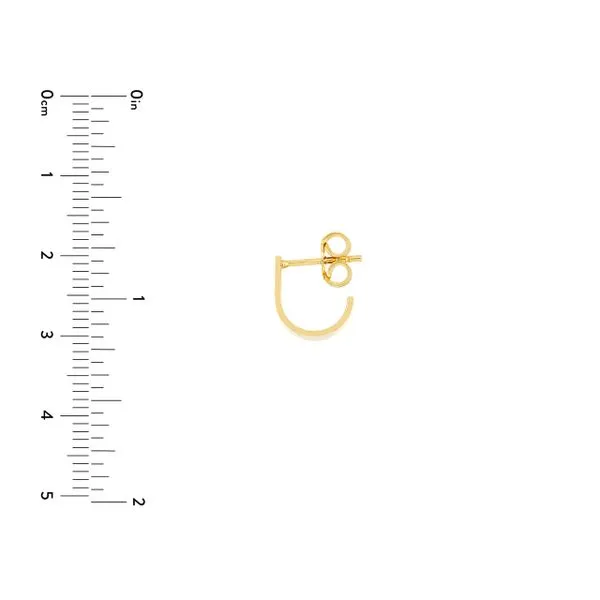 14K Huggie Earrings Image 4 Kiefer Jewelers Lutz, FL