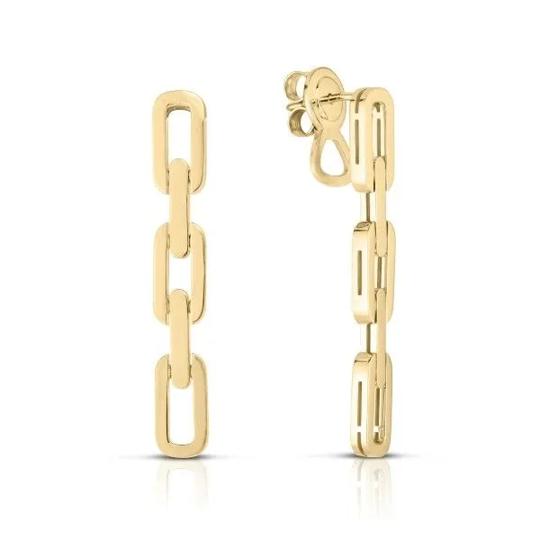 18K Navarra 3 Link Drop Earring Kiefer Jewelers Lutz, FL