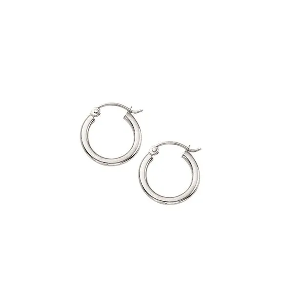 14KY 15mm Polished Hoops Kiefer Jewelers Lutz, FL