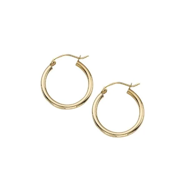 14KY 20mm Polished Hoops Kiefer Jewelers Lutz, FL