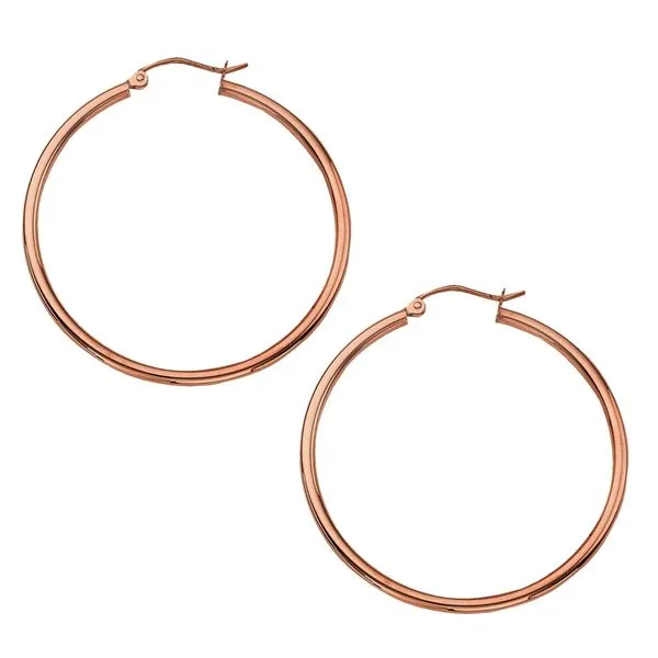 14KR 40mm Polished Hoops Kiefer Jewelers Lutz, FL