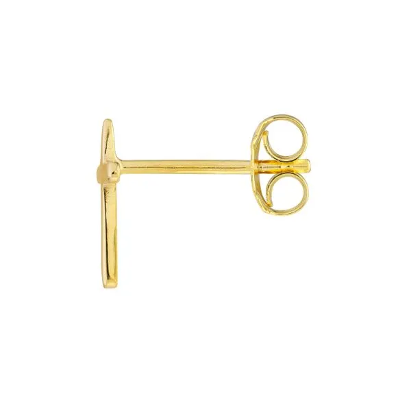14K Cross Stud Earring Image 3 Kiefer Jewelers Lutz, FL