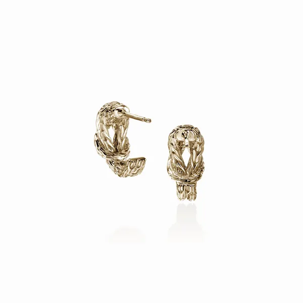 John Hardy 14KY Love Knot Earrings Image 2 Kiefer Jewelers Lutz, FL
