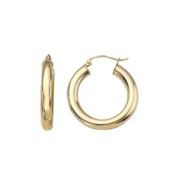 14K Polished Hoops Kiefer Jewelers Lutz, FL