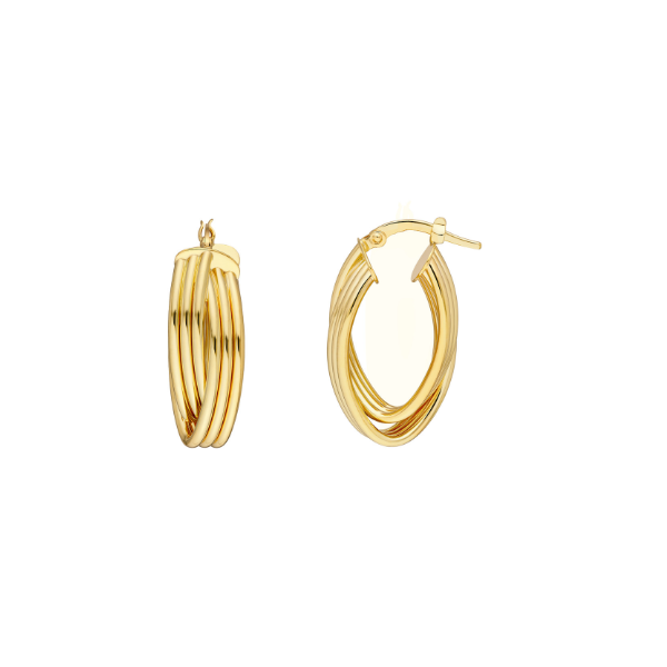 14KY Knot Style Hoop Earrings Kiefer Jewelers Lutz, FL