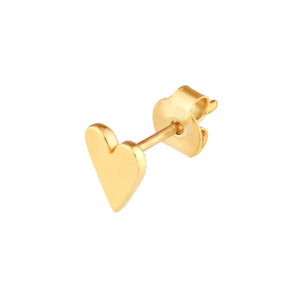 14KY Heart Stud Earrings Image 3 Kiefer Jewelers Lutz, FL