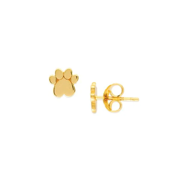 14K Gold Paw Earrings Kiefer Jewelers Lutz, FL