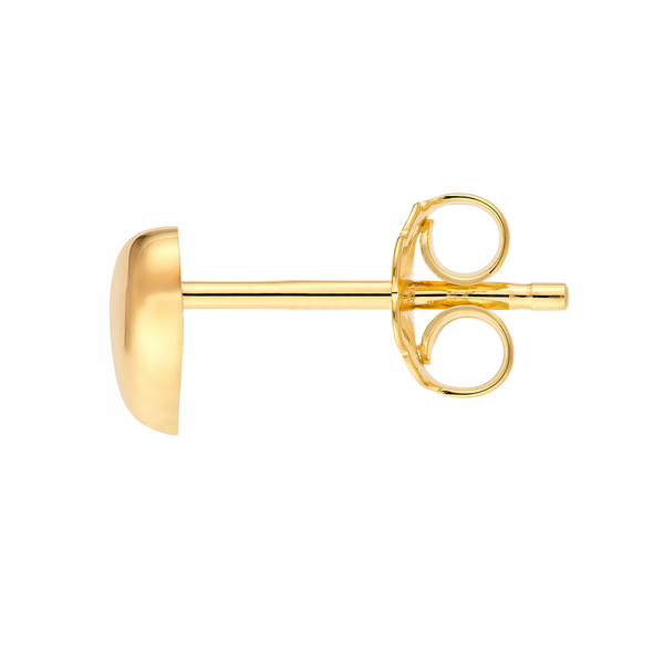 14KY Wavy Puffed Heart Stud Earrings Image 3 Kiefer Jewelers Lutz, FL