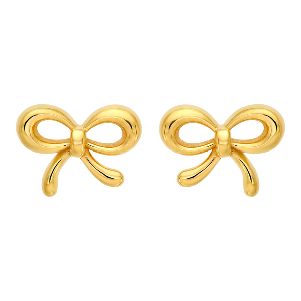 14KY Bow Stud Earrings Image 2 Kiefer Jewelers Lutz, FL