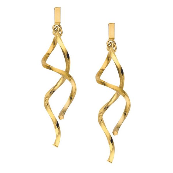 Swirl Dangling Earrings Kiefer Jewelers Lutz, FL