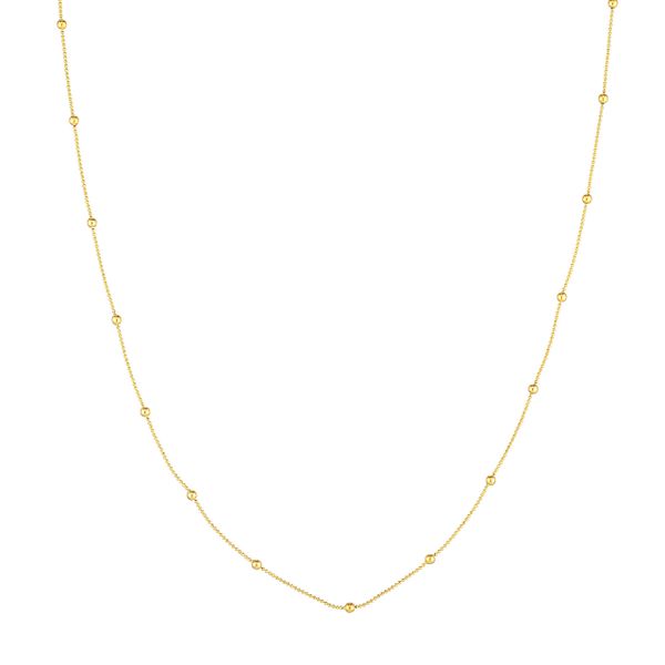 14K Gold Bead Necklace Kiefer Jewelers Lutz, FL