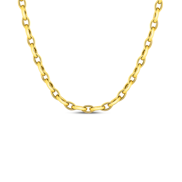 18K High Polish Almond Link Chain Kiefer Jewelers Lutz, FL