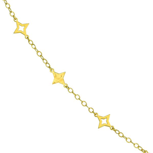 14K 4-Point Star Statio Necklace Kiefer Jewelers Lutz, FL