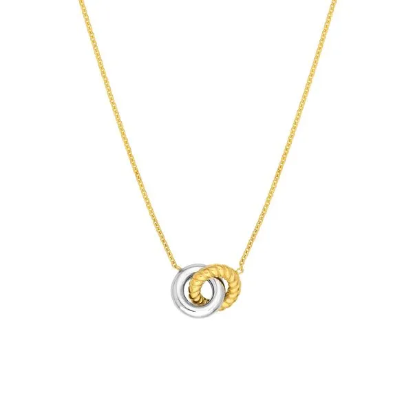 14KYW Interlocking Circle Necklace Kiefer Jewelers Lutz, FL