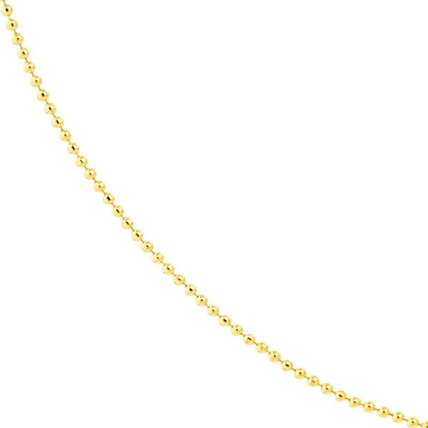 14KY Diamond Cut Bead Chain with Spring Ring Image 3 Kiefer Jewelers Lutz, FL