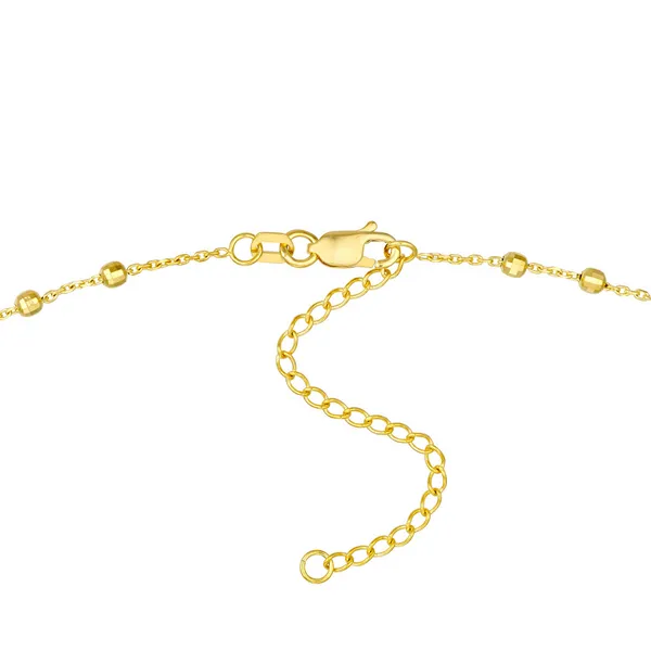 14KY Diamond Cut Beaded Choker Chain Image 3 Kiefer Jewelers Lutz, FL