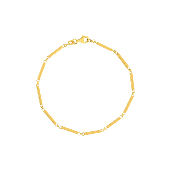 14KY Rectangle Bar Station Necklace Kiefer Jewelers Lutz, FL
