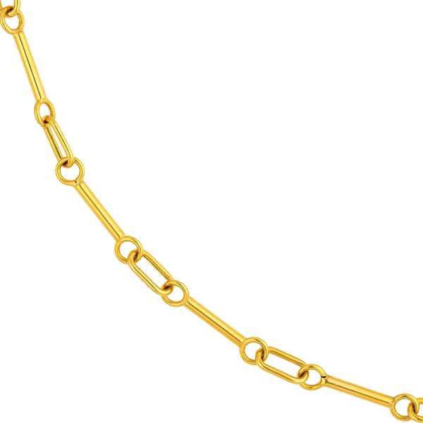 14KY Mini Barbell Neckace Image 2 Kiefer Jewelers Lutz, FL