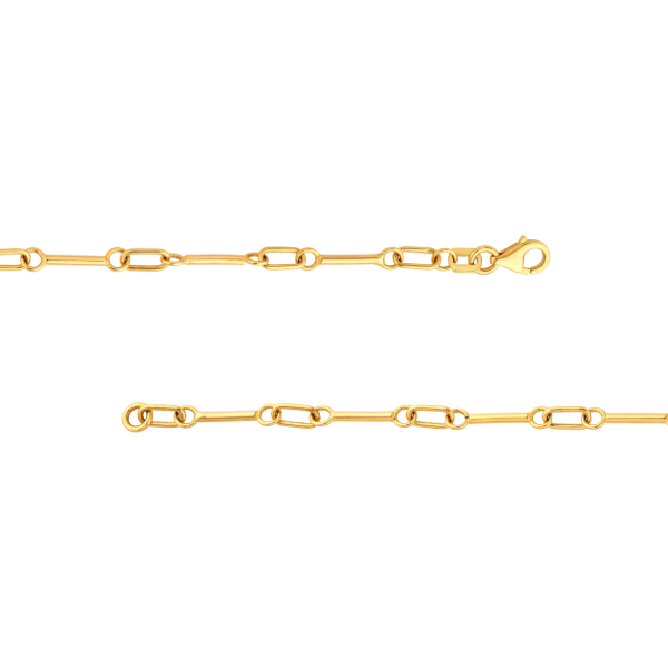 14KY Mini Barbell Neckace Image 4 Kiefer Jewelers Lutz, FL